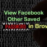 view facebook password