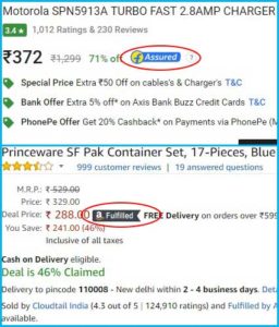 fulfillment flipkart assured