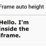 iframe dynamic height
