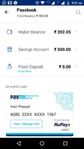 paytm account type