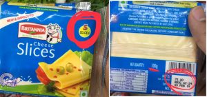 price of britania sliced cheese pack of 5