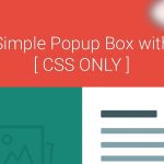 css only popup